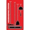 5S Supplies 5S Housekeeping Shadow Board Broom Station Version 11 - Red Board / Black Shadows  With Broom HSB-V11-RED-KIT - alternate 1